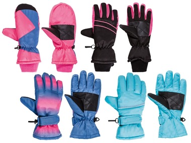 CRIVIT® Dívčí lyžařské rukavice