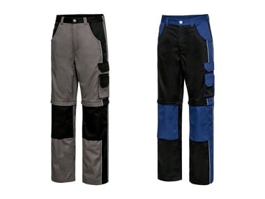 POWERFIX® Pánské pracovní kalhoty s odepínacími nohavicemi