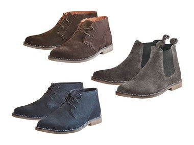LIVERGY® Pánská kožená kotníková obuv / kožená "Chelsea" obuv