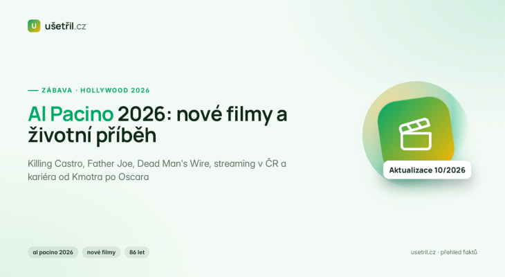Al Pacino 2026: nové filmy, Killing Castro i životní příběh