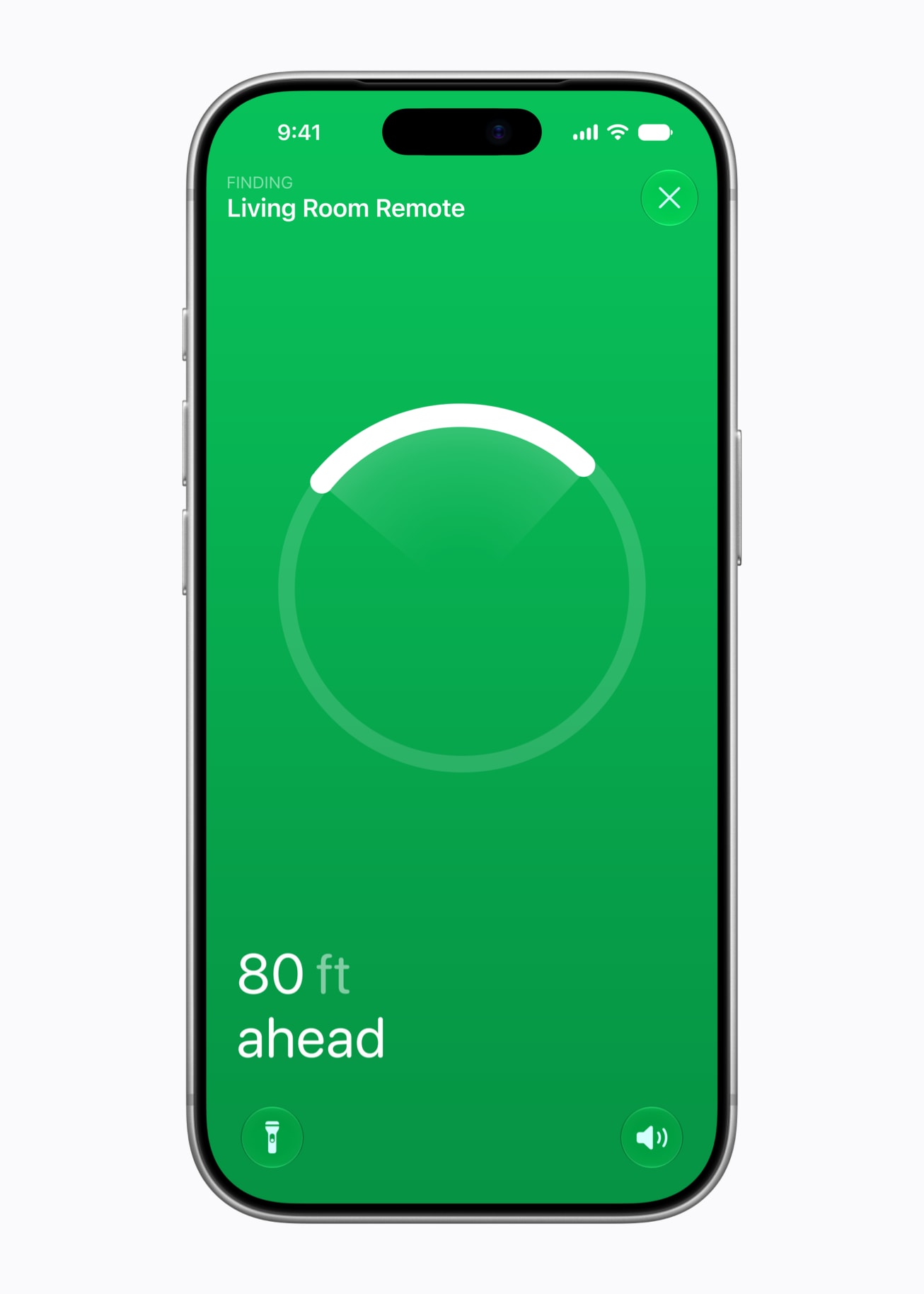 Apple TV Remote čtvrté generace s funkcí přesného hledání v aplikaci Najít