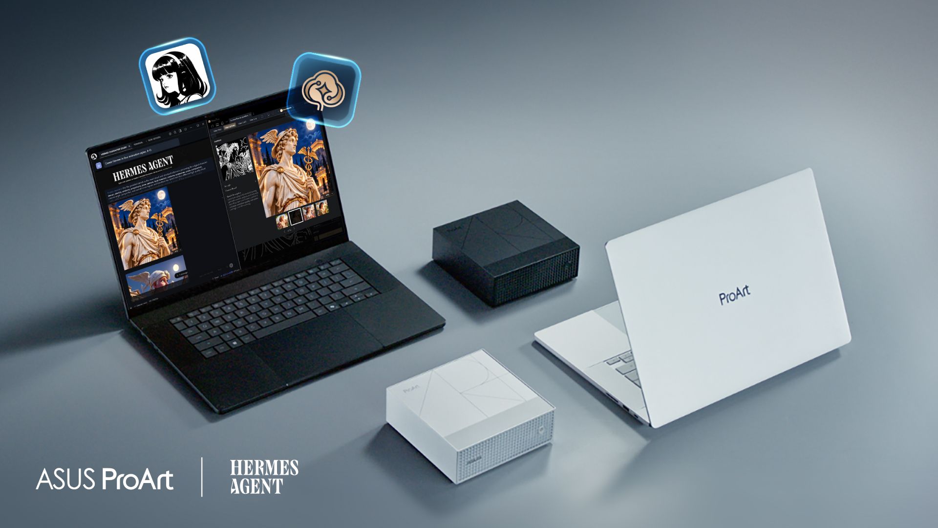 Notebooky ASUS ProArt P16 a P14 s čipem NVIDIA RTX Spark a mini PC ProArt GR1X