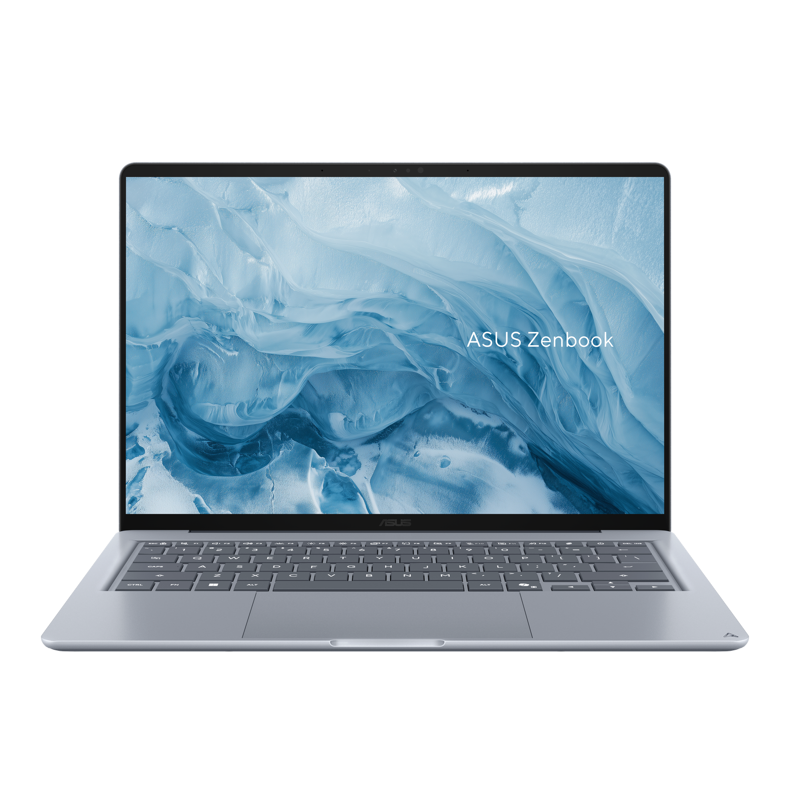 ASUS Zenbook 14 UX3480 Arctic Blue – oficiální produktová fotografie Ceraluminum