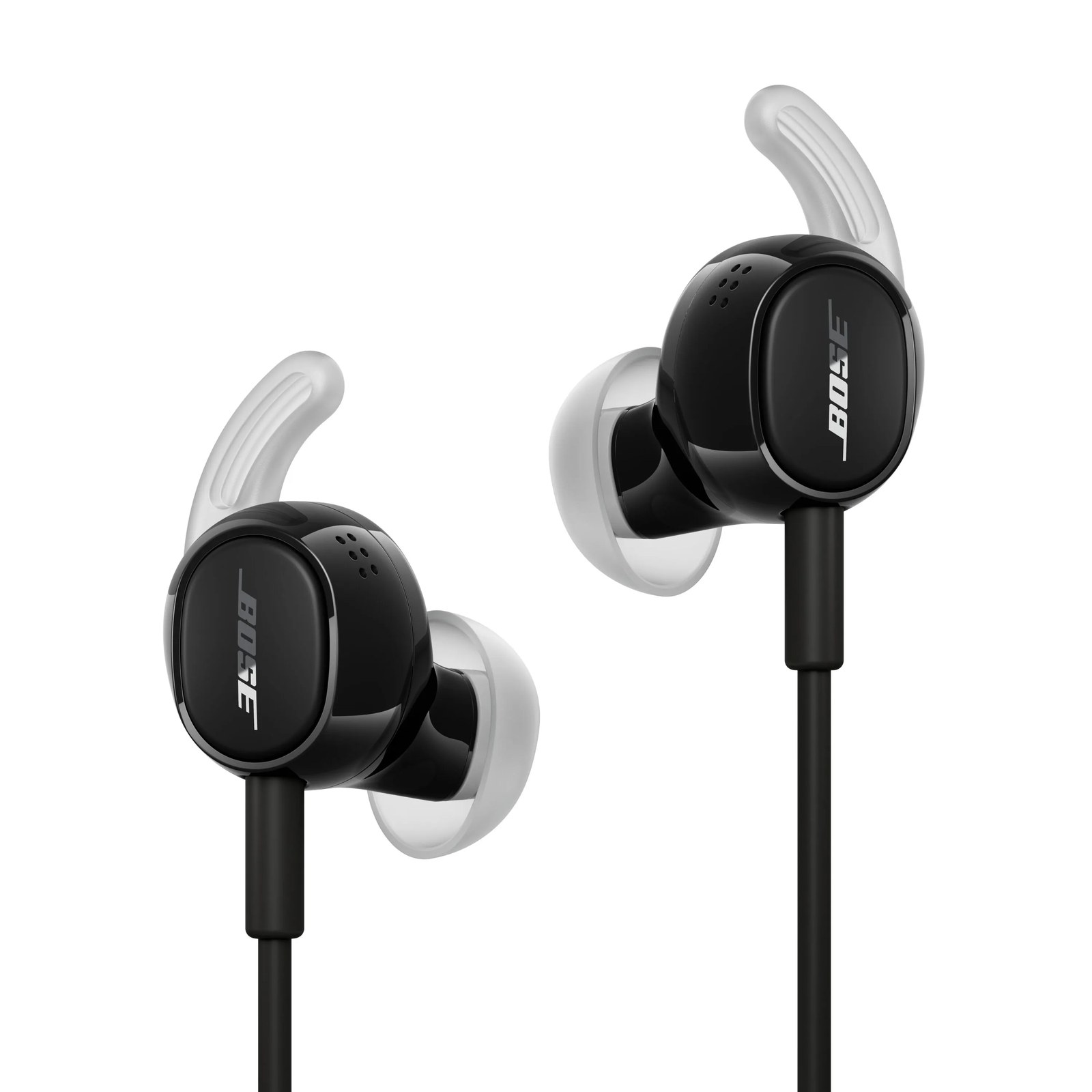 Drátová sluchátka Bose Noise Cancelling Wired Earbuds s USB-C v černé barvě – oficiální fotografie