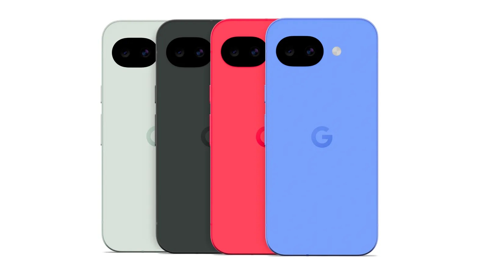 Google Pixel 10a ve čtyřech barvách Lavender, Berry, Fog a Obsidian – oficiální fotografie Google