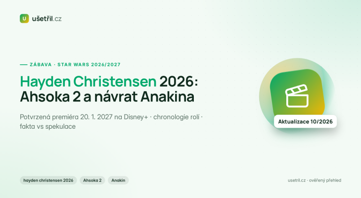 Hayden Christensen 2026: Ahsoka 2 a Star Wars projekty