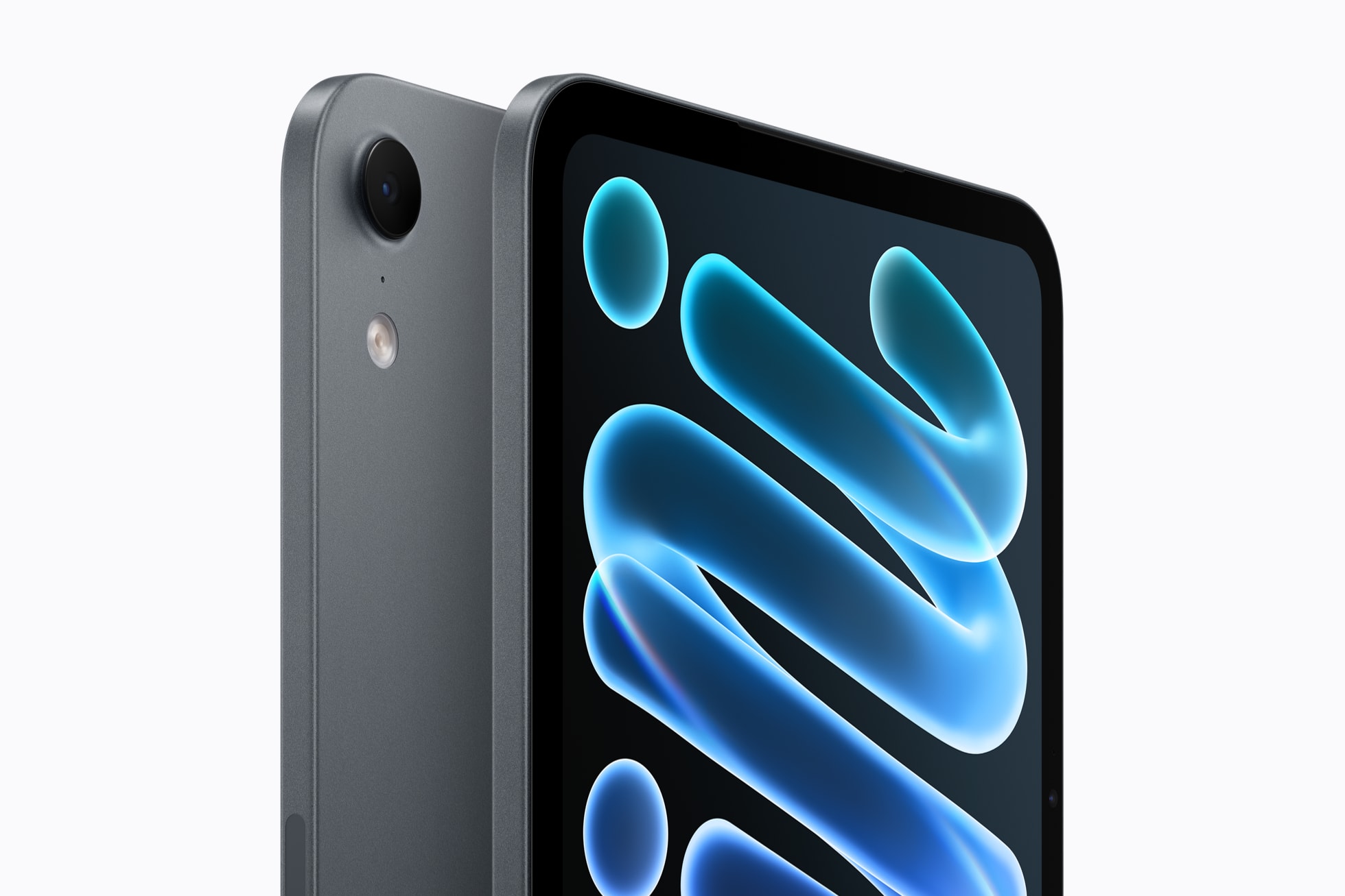 iPad mini 2026 v temně inkoustové barvě – oficiální produktová fotografie Apple