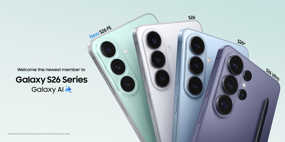 Řada Samsung Galaxy S26: S26 FE, S26, S26+ a S26 Ultra – oficiální vizuál